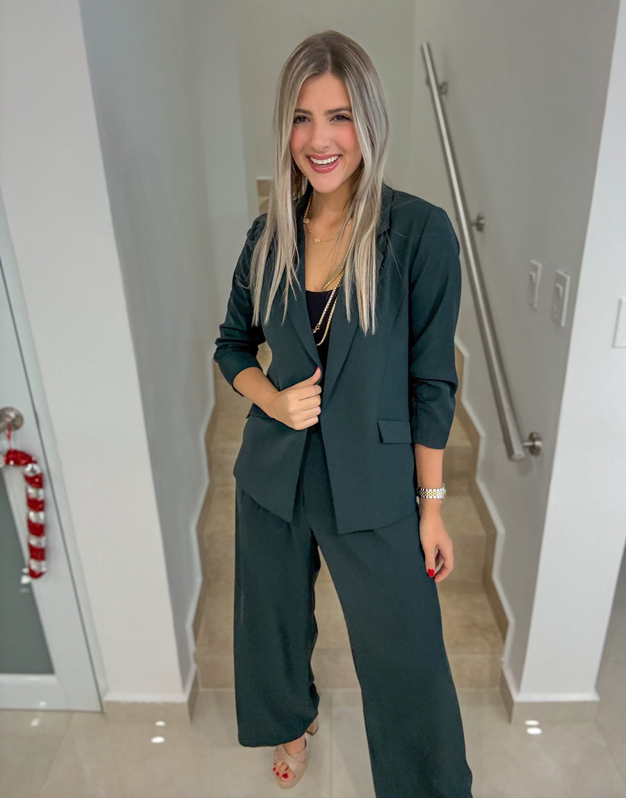 FOREST GREEN BLAZER
