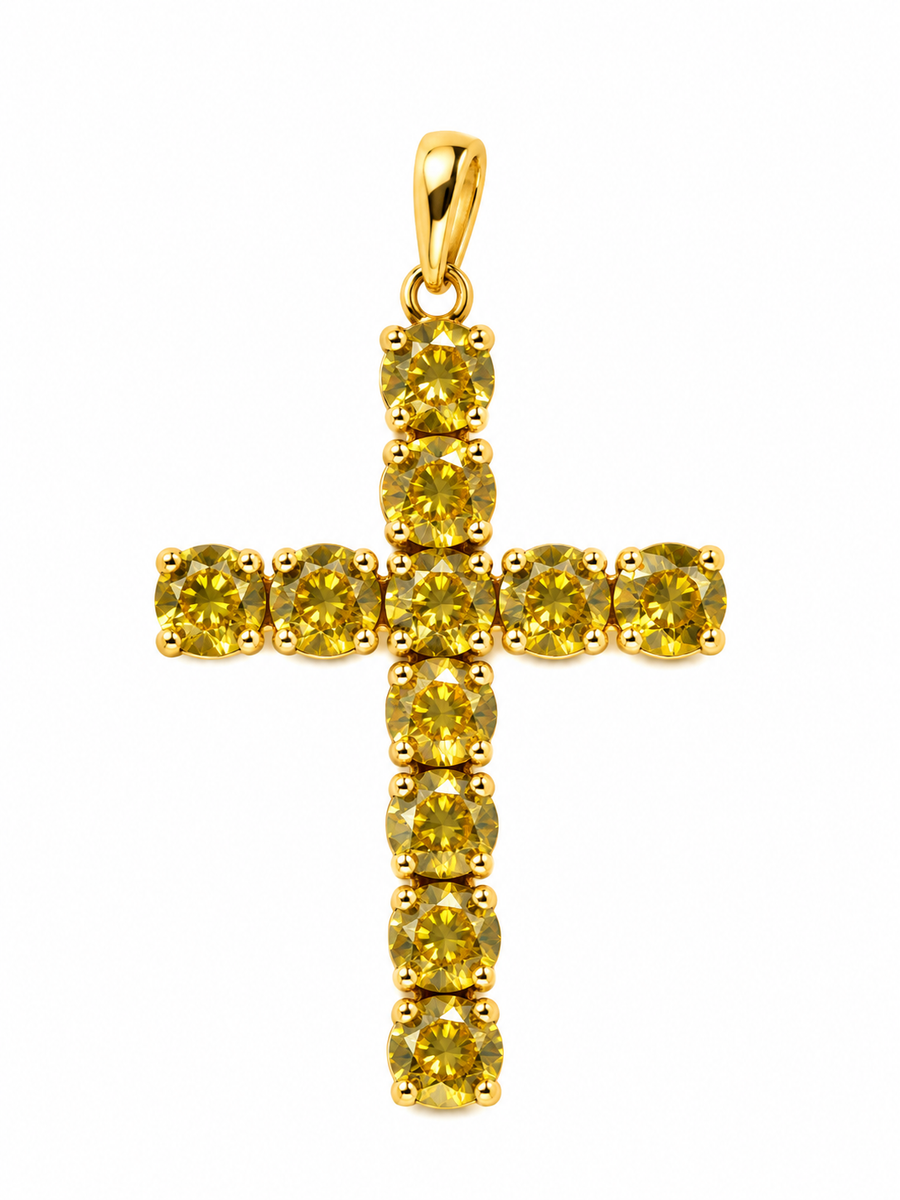GOLD BIG CROSS PENDANT