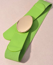 OVAL BUCKLE ELASTIC BELT