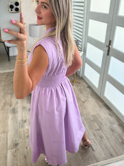 LAVENDER ZIPPER DRESS