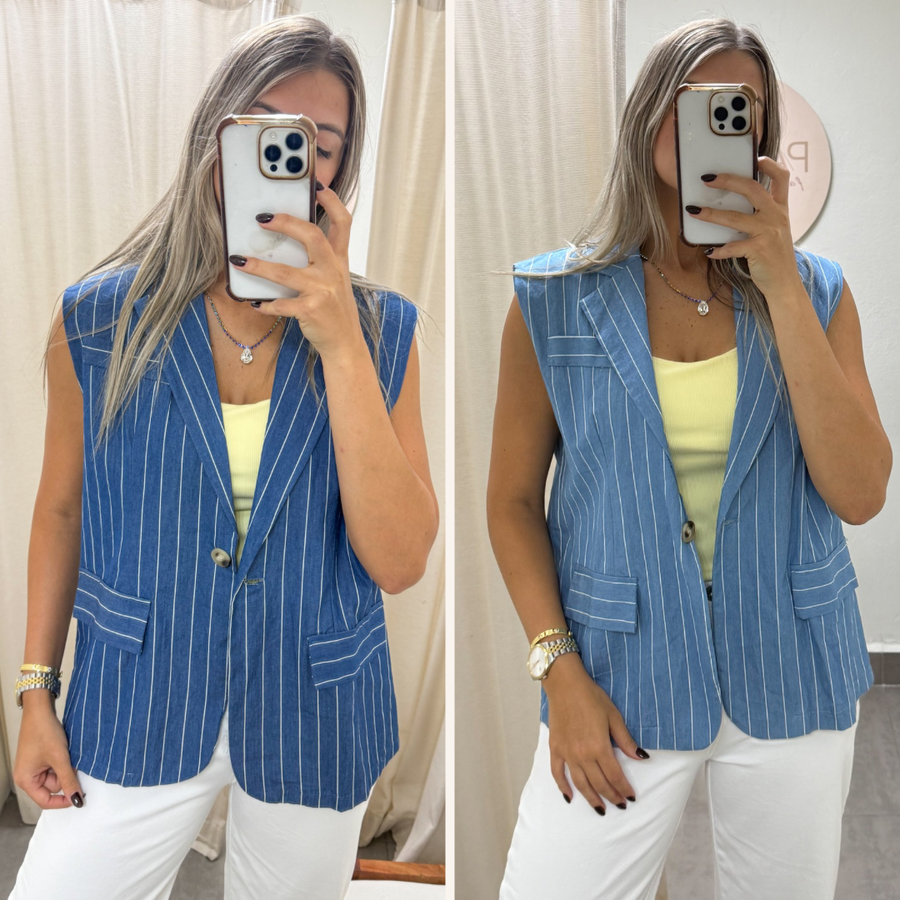 STRIPED VEST BLAZERS