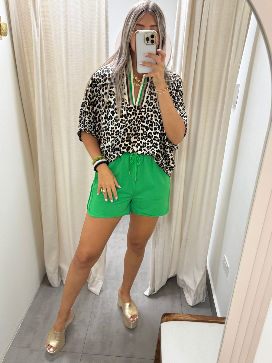 KELLY GREEN SHORTS