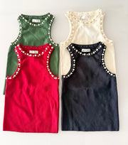 PEARL/RHINESTONE TANK TOPS