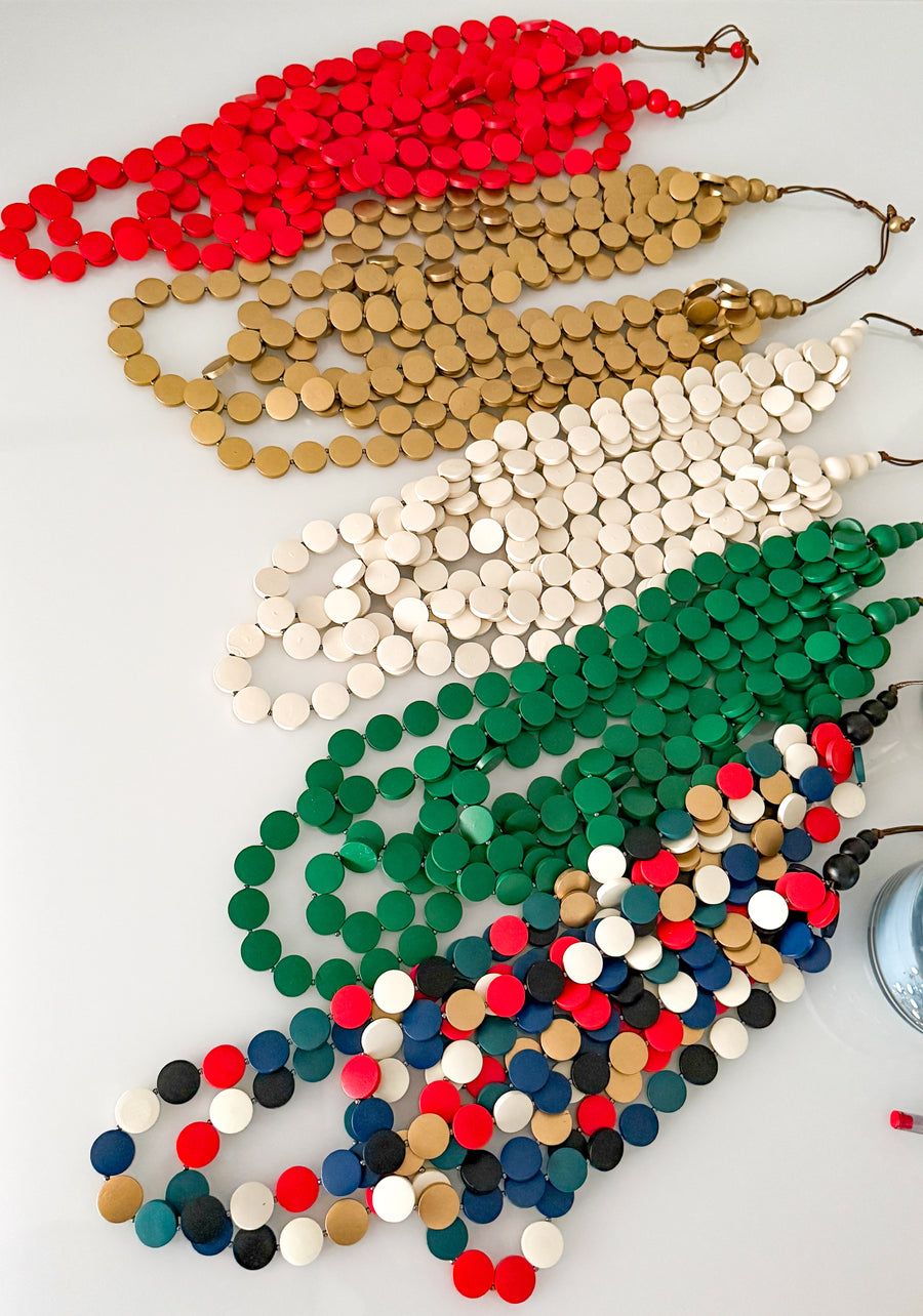 WOODEN STATEMENT NECKLACES