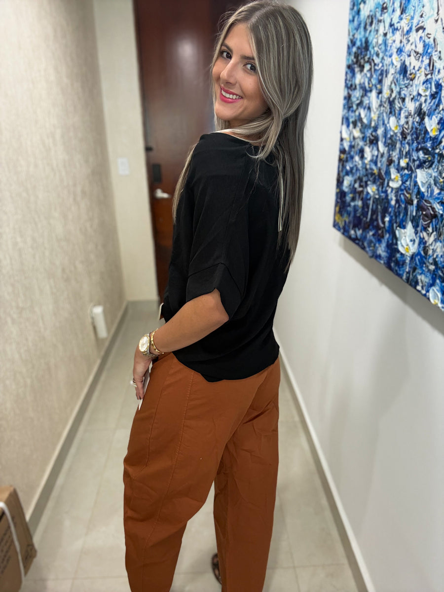 V-NECK TUNIC BLOUSES