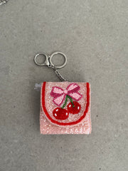 CHERRY AIRPOD CASE HOLDER