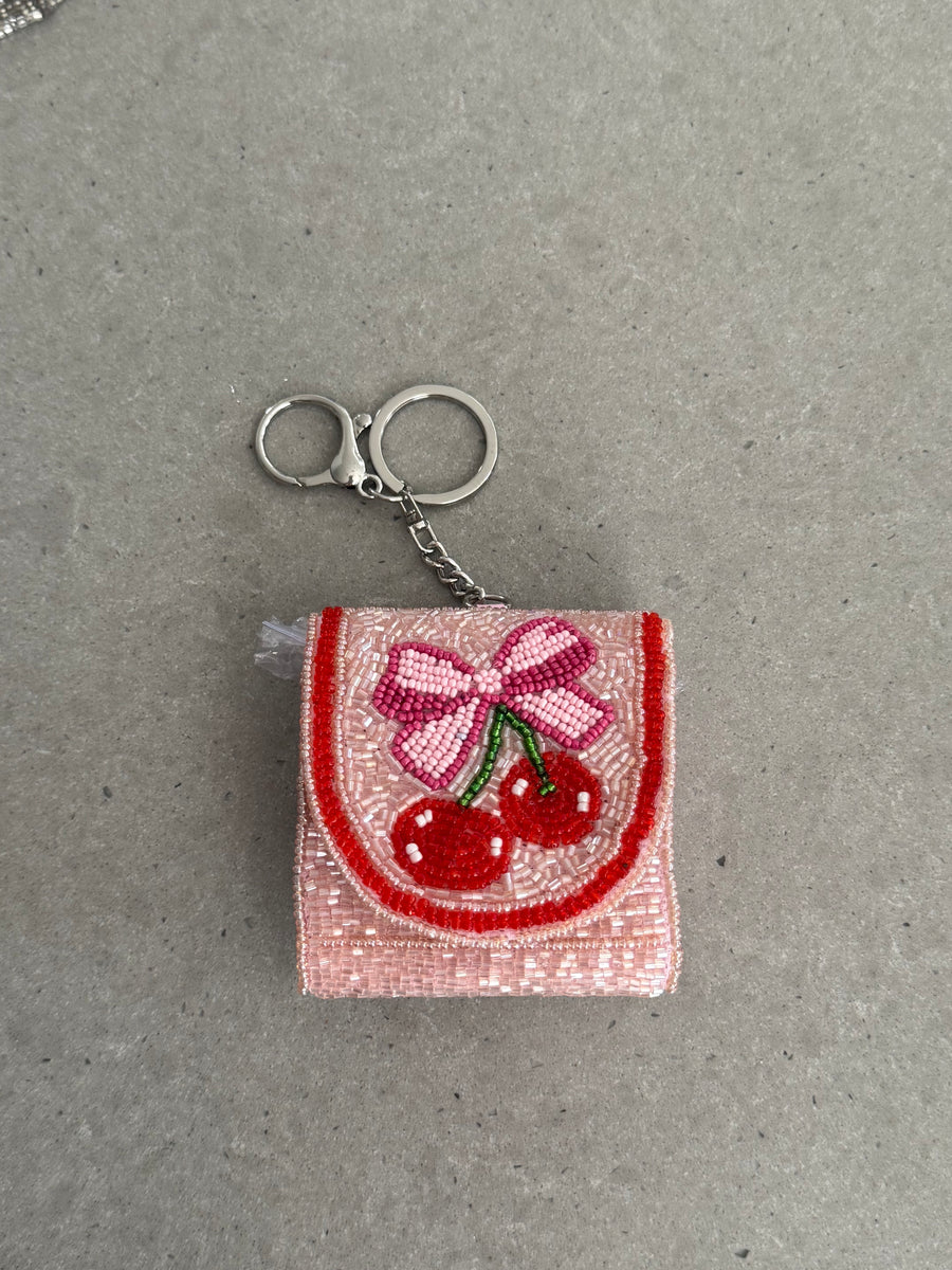 CHERRY AIRPOD CASE HOLDER