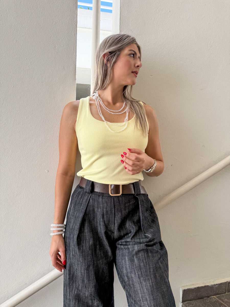 BUTTER YELLOW TANK TOP