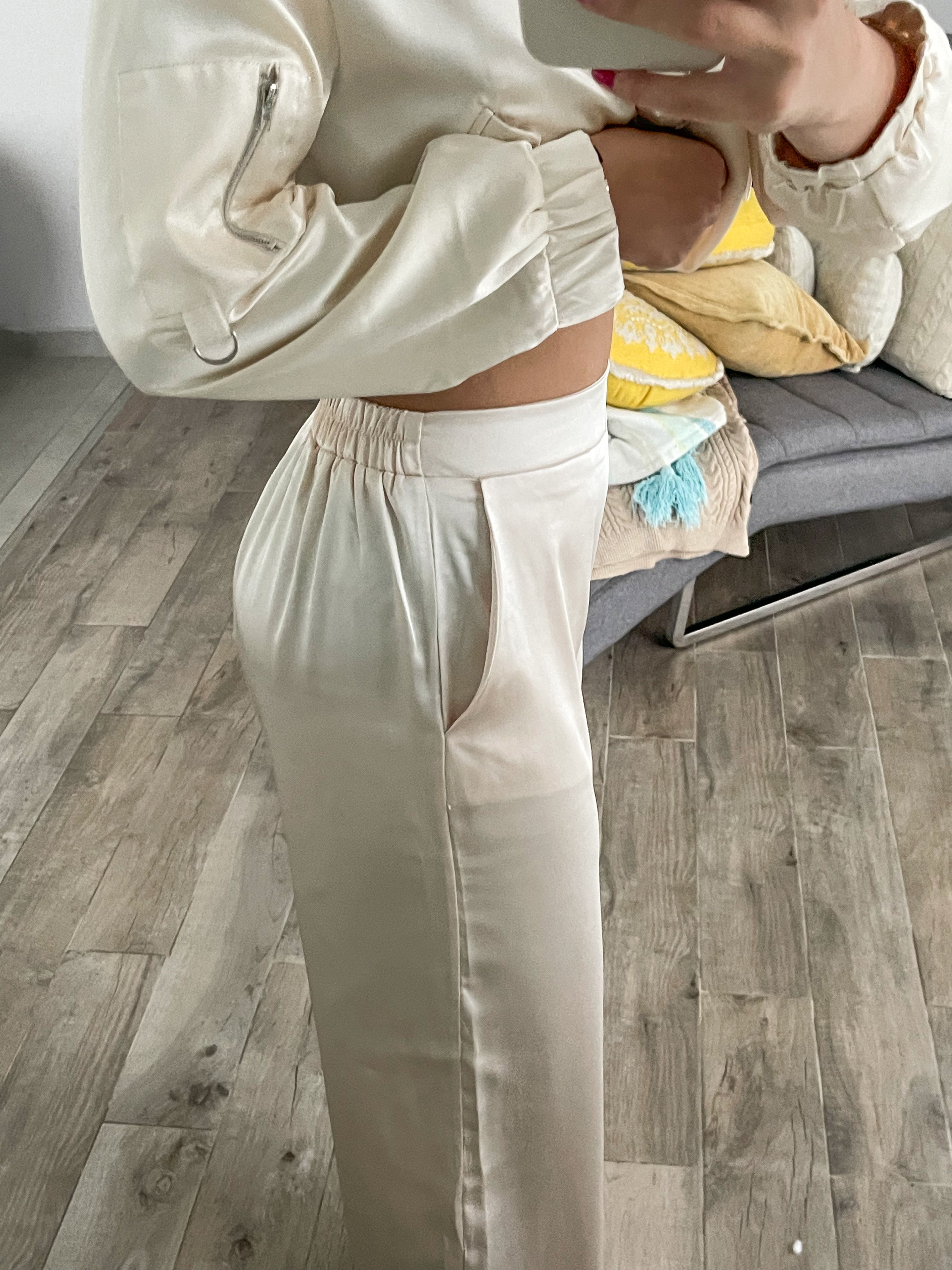 PEARL SATIN PANTS