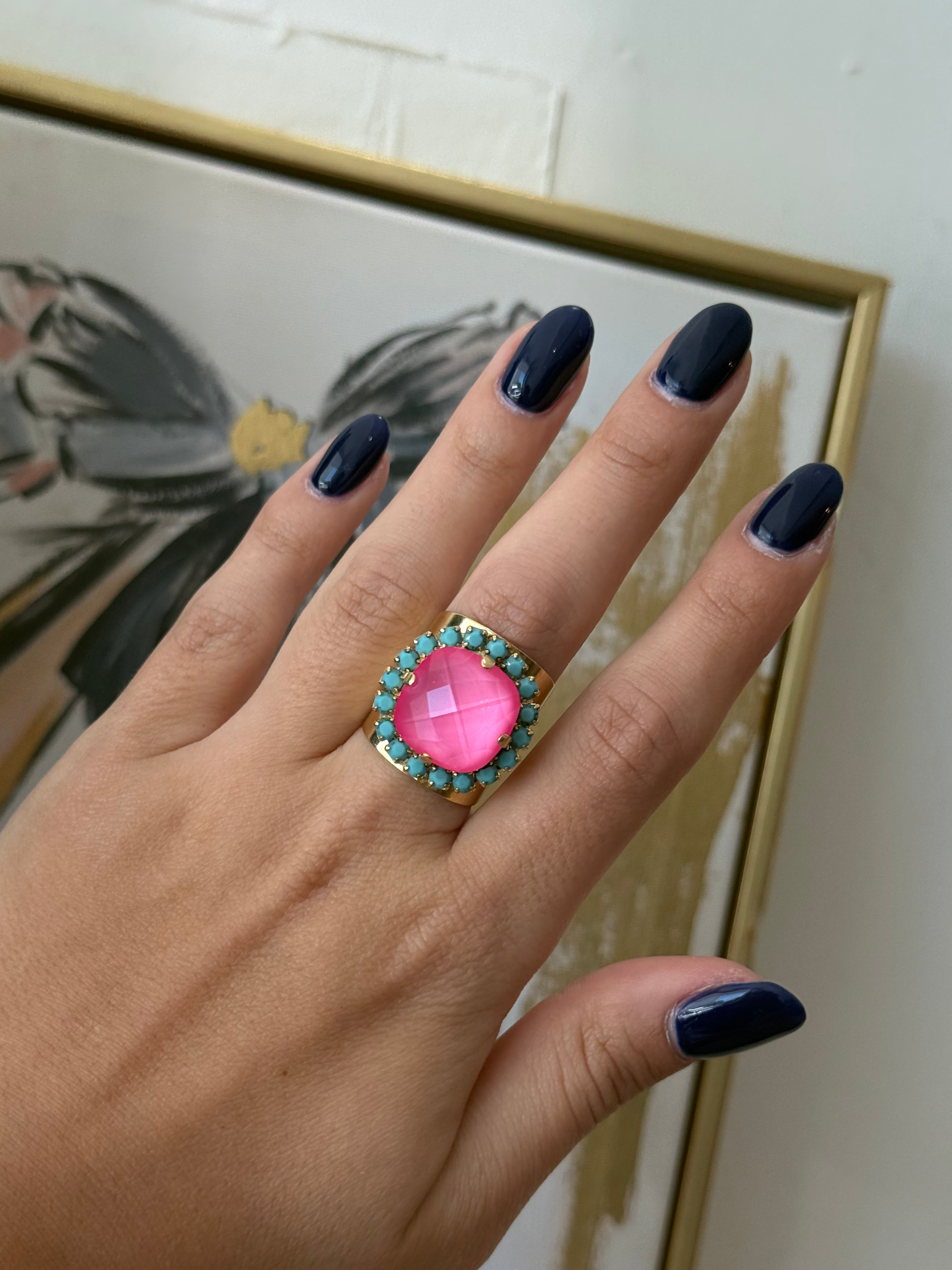 CAMBRIE IN PINK/TURQUOISE