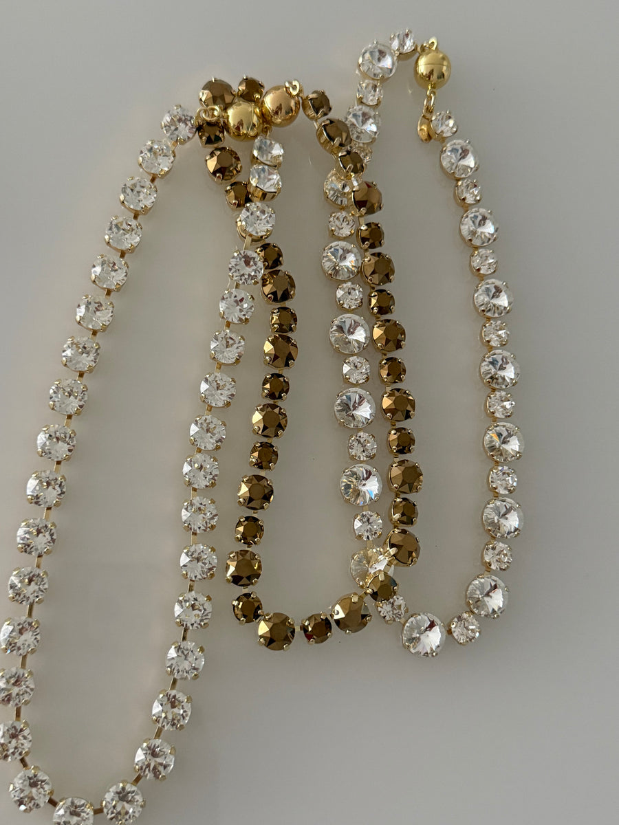SWAROVSKI CRYSTAL MAGNETIC CLASP NECKLACE