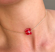 RED CRAB ADJUSTABLE NECKLACE