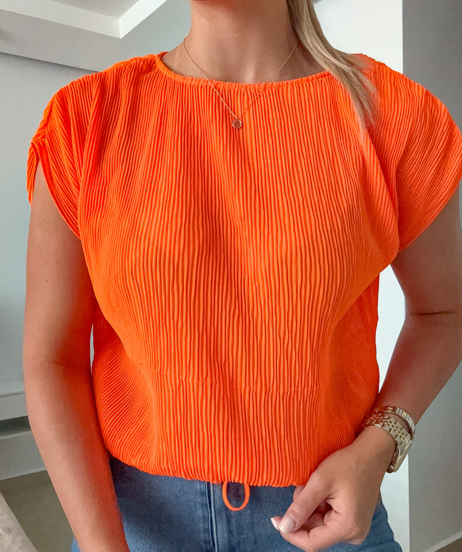 PLISSE BLOUSE