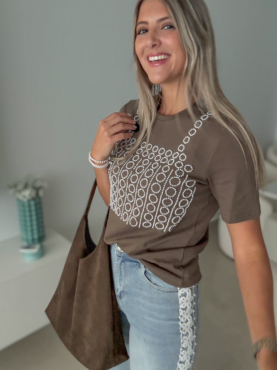 OLIVE PEARL T-SHIRT