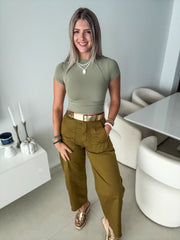 FALL COLOR BARREL PANTS