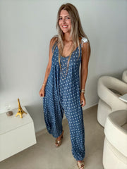 POLKA DOT TENCEL JUMPSUIT
