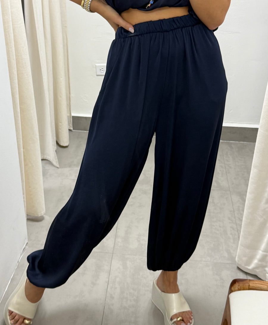 NAVY BALLOON JOGGER