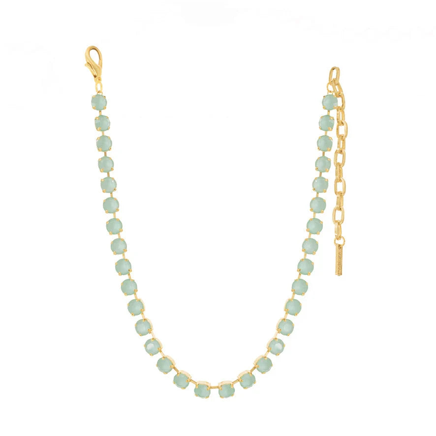 OAKLAND NECKLACE IN WHITE OPAL MINT