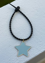 BLACK STAR SILICONE ADJUSTABLE BRACELET