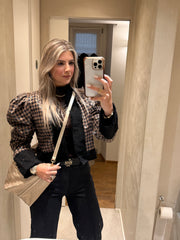 BROWN MOTO JACKET