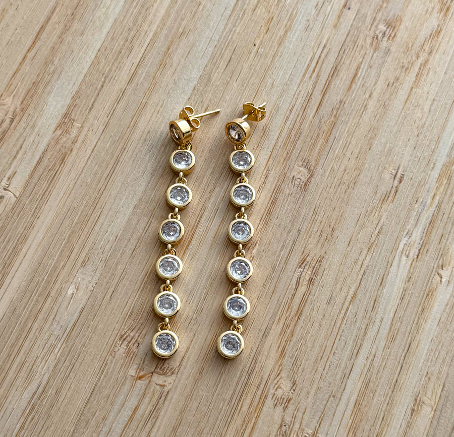 ZIRCONIA DROP EARRINGS