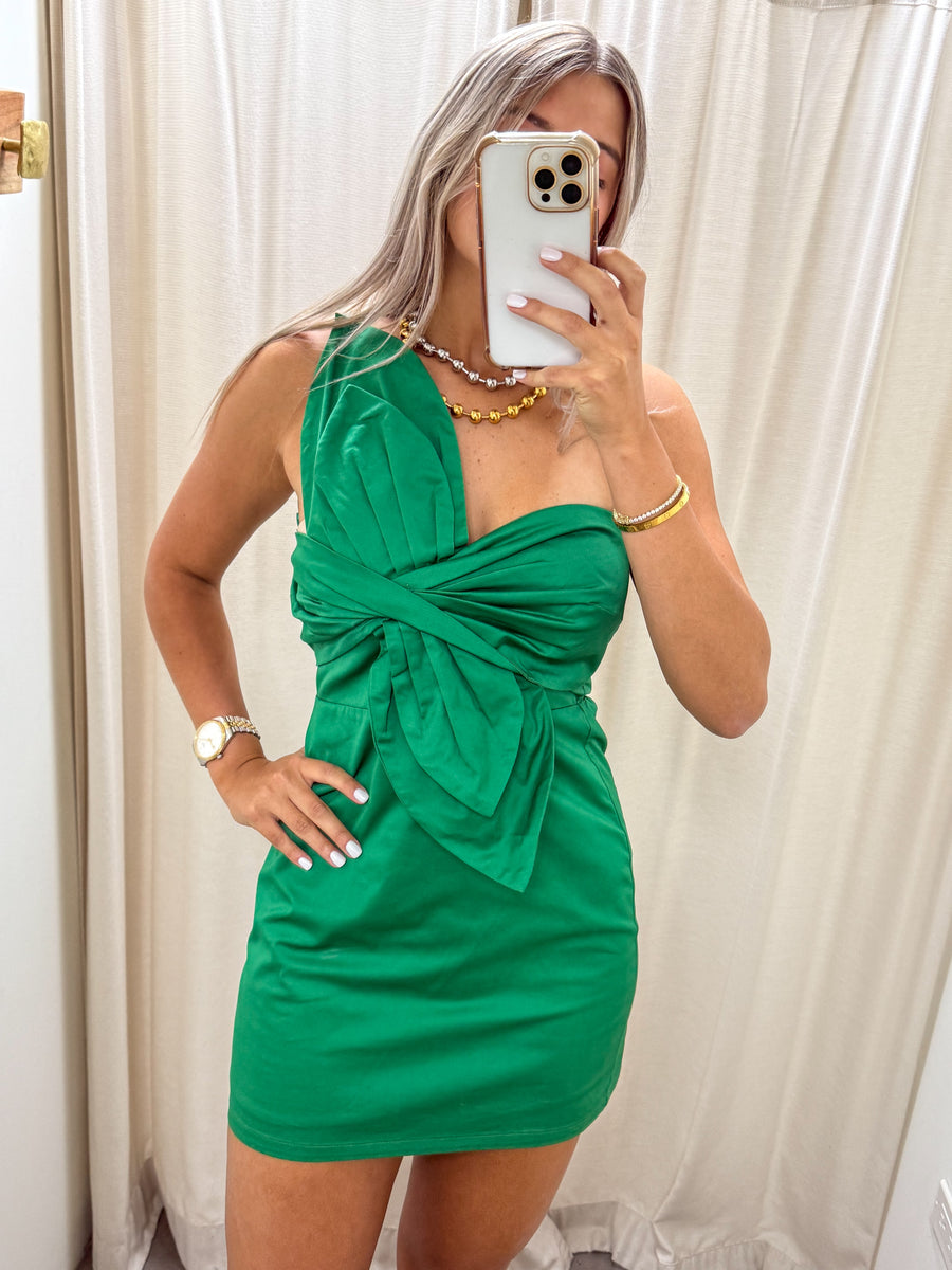 GREEN PETAL DRESS