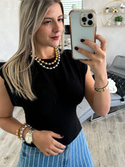 BLACK CORSET TOP