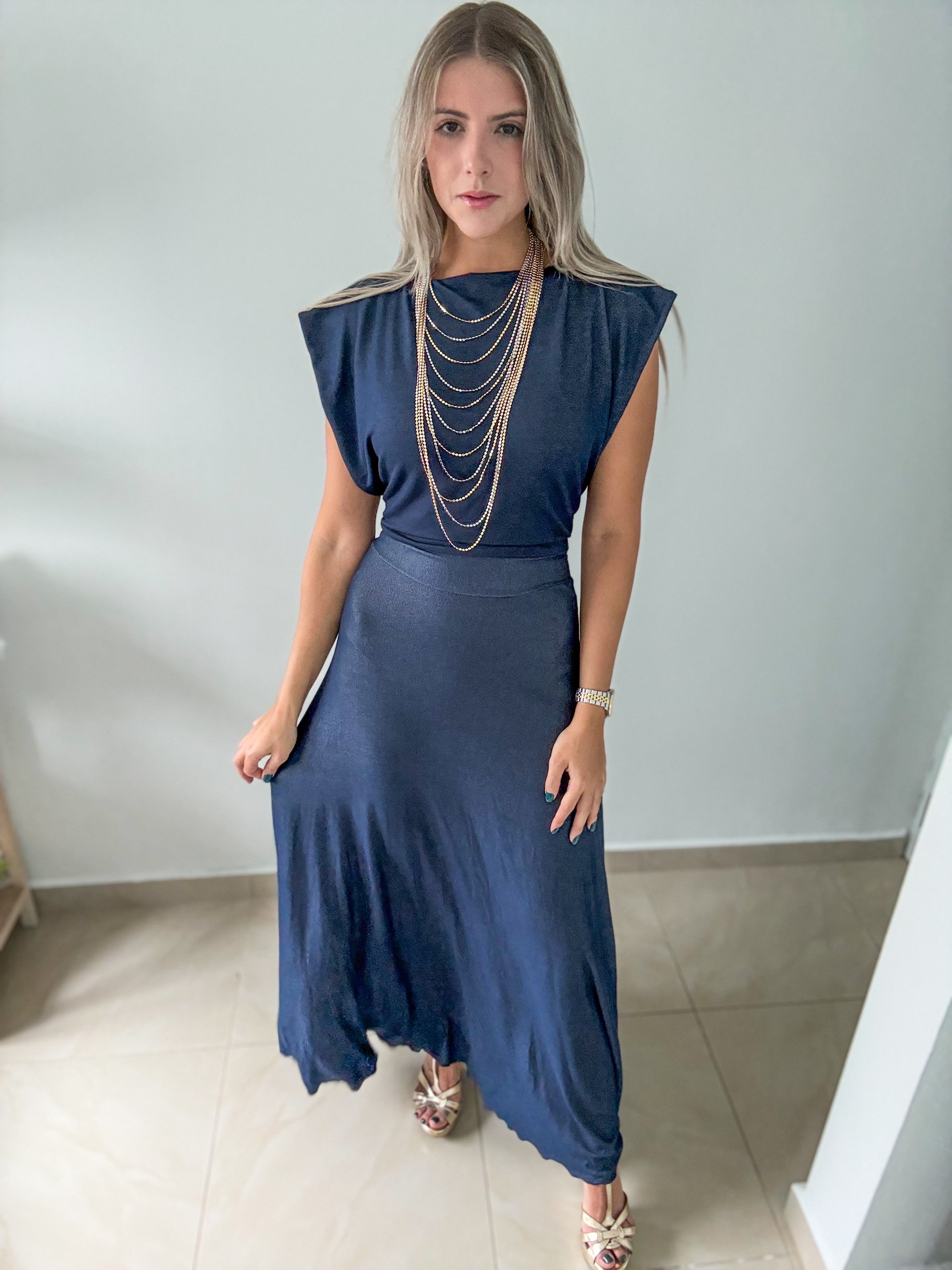 PIA DENIM MAXI SKIRT/DRESS