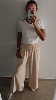 STRETCHY KHAKI PANTS