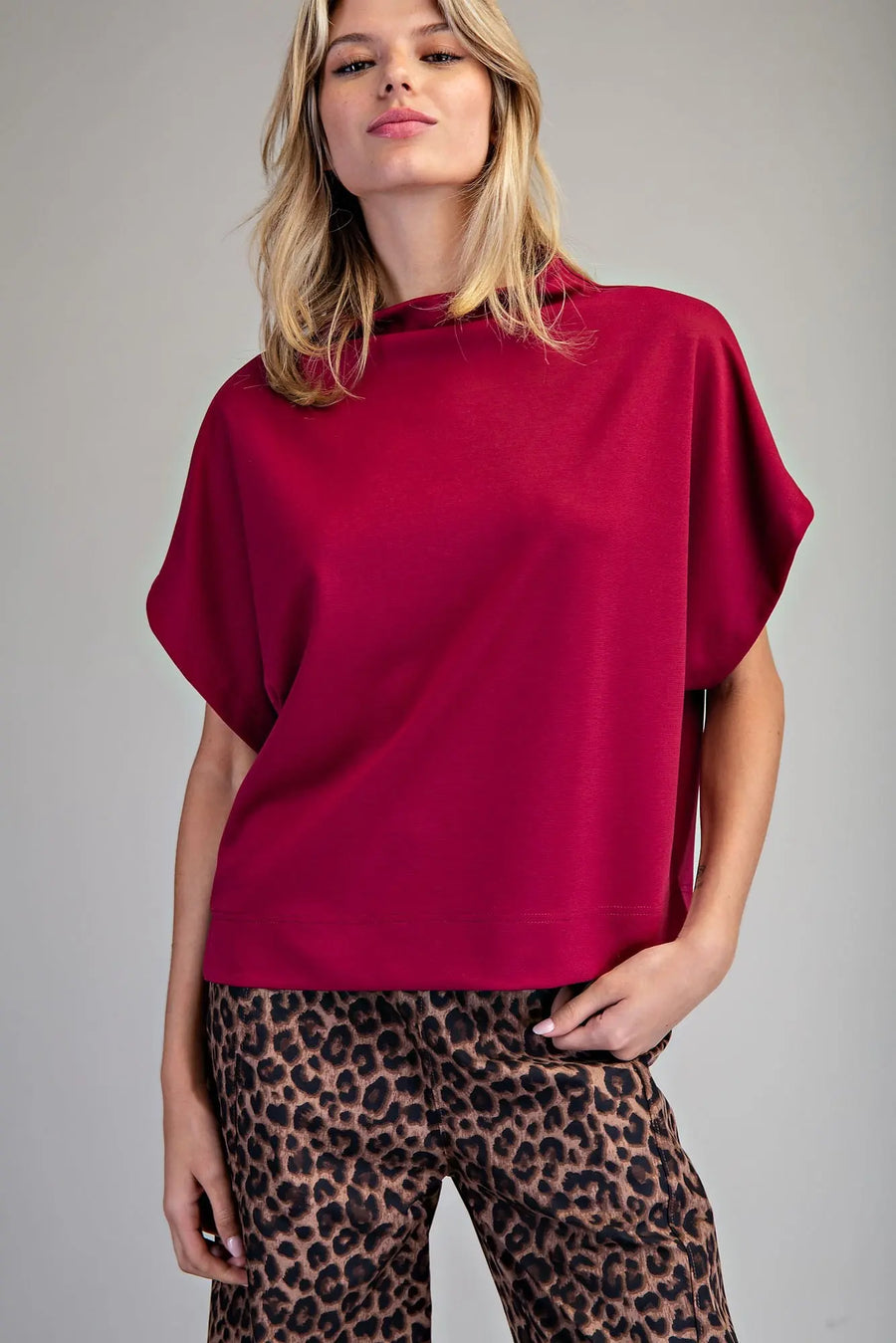 MOCK NECK BLOUSES