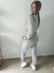 GRAY TRAVEL JUMPSUIT