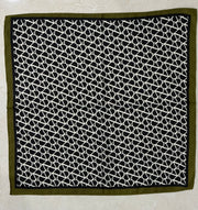 OLIVE/BLACK DESIGNER INSPO SCARF