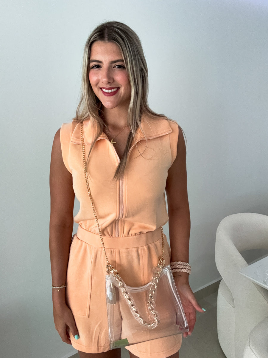 TRANSPARENT CHAIN BAG