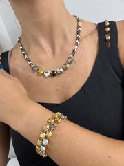 STACY NECKLACE BLACK & WHITE