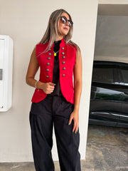 BLACK TIE CUFF PANTS