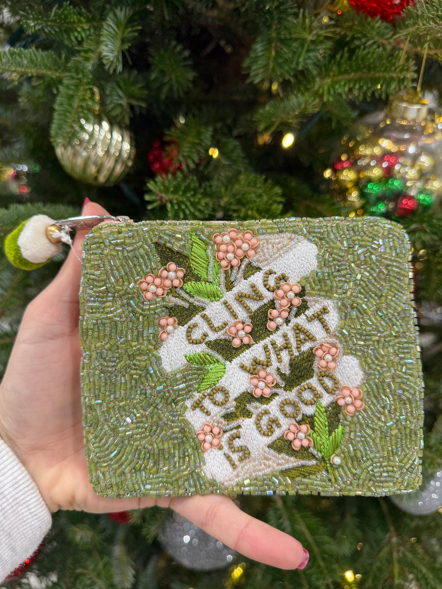 CLING TO WHAT IS GOOD COIN BAG