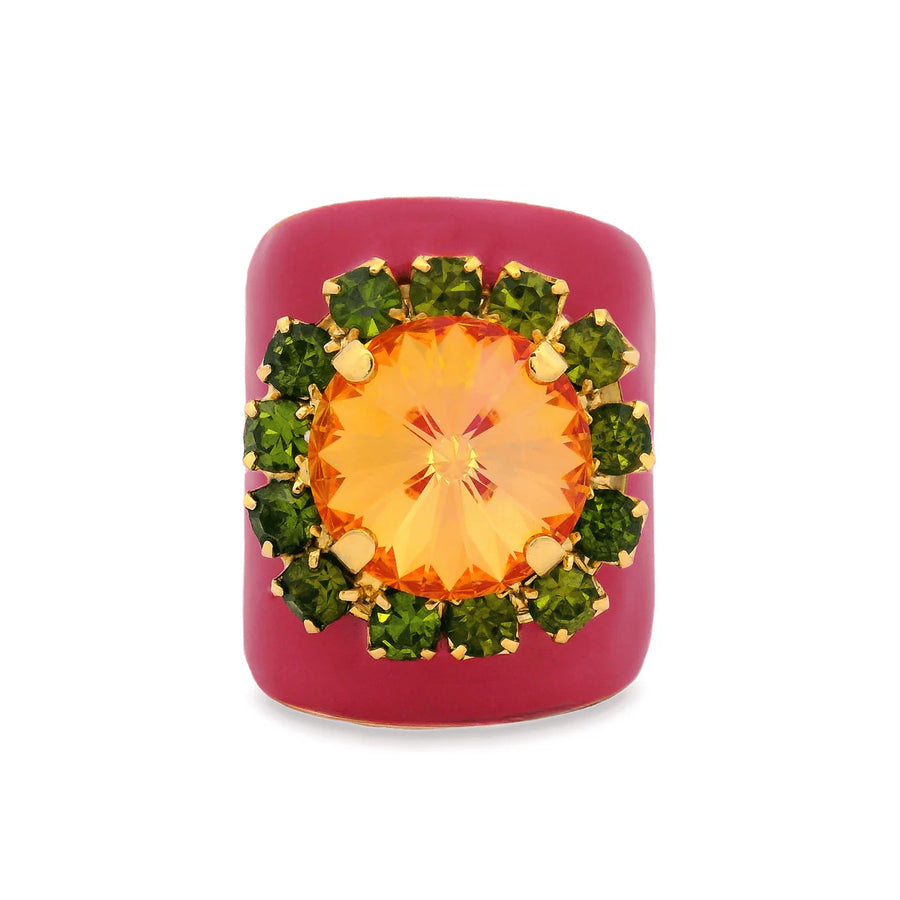 JACCI RING IN PINK/GREEN