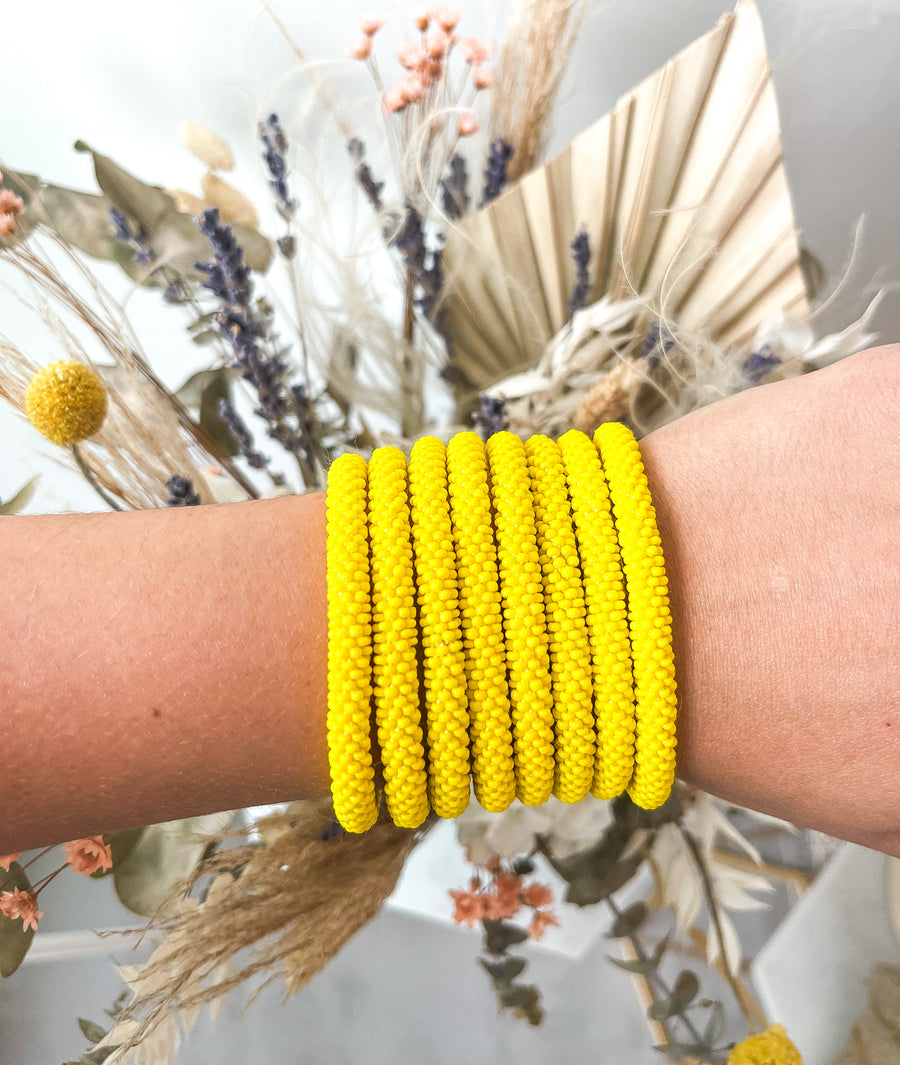 YELLOW GLOSSY ORIGINAL ROLL-ON BRACELET
