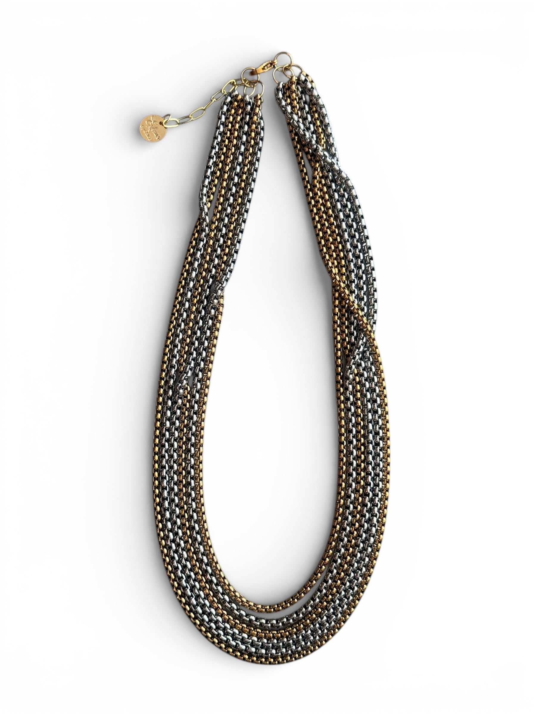 GOLD & SILVER 6-LAYER NECKLACE COLLAB