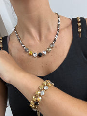 STACY NECKLACE BLACK & WHITE
