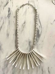 SILVER ABSTRACT NECKLACE