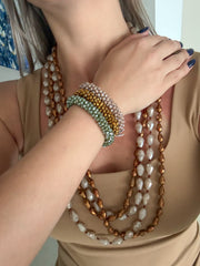 COPPER KNOTTED LONG NECKLACE