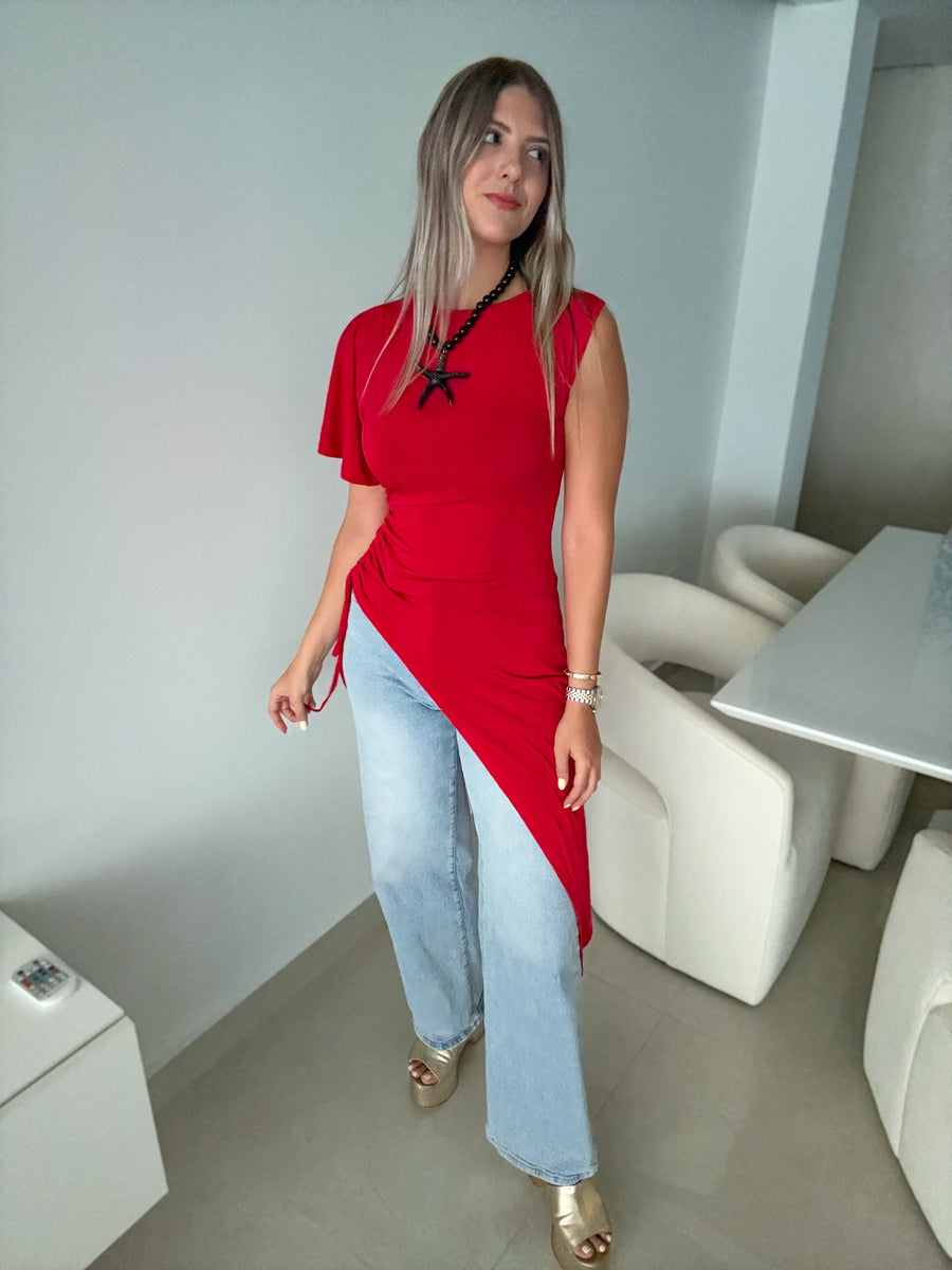 ASYMMETRIC BLOUSE