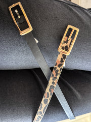 THIN RECTANGULAR BUCKLE BELT