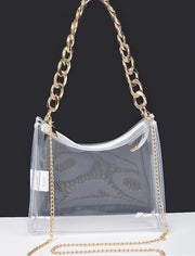 TRANSPARENT CHAIN BAG