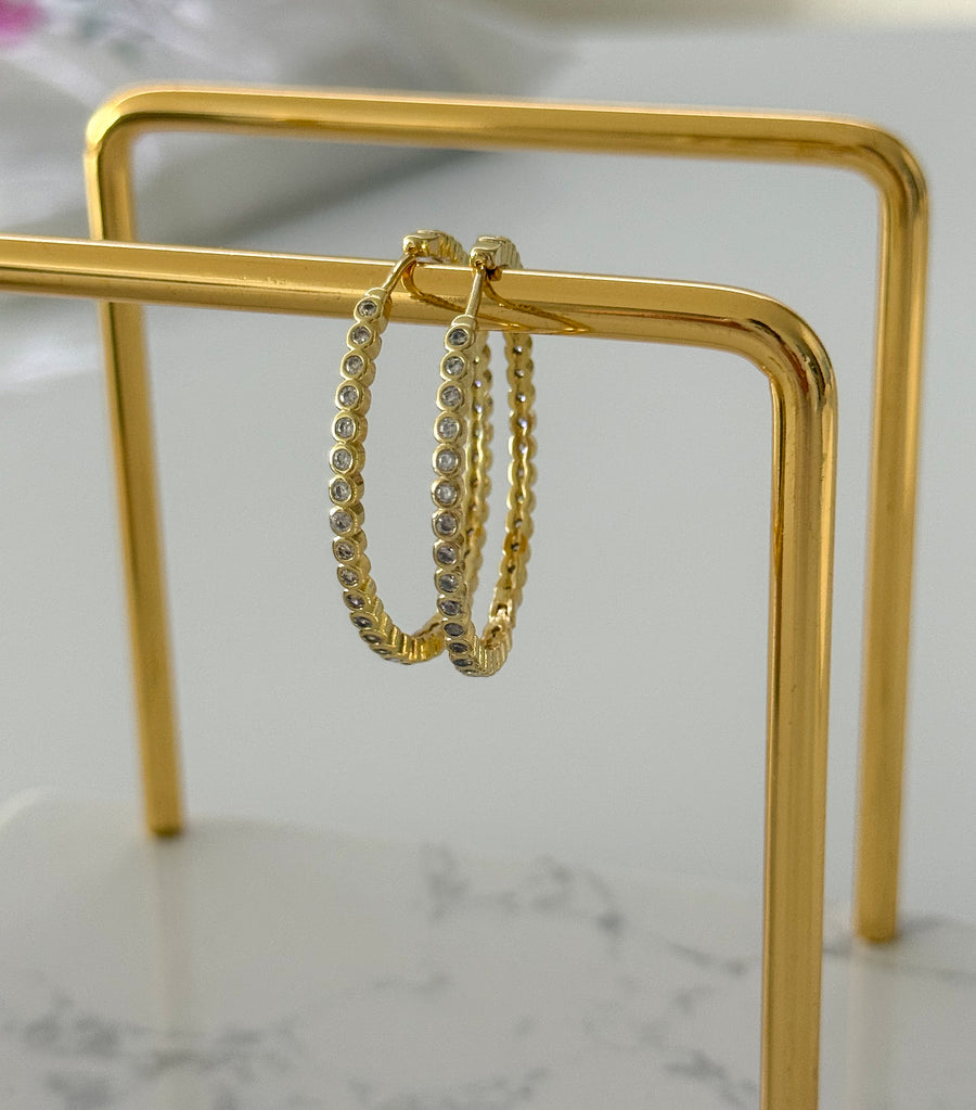 ZIRCONIA CLIP-ON HOOPS