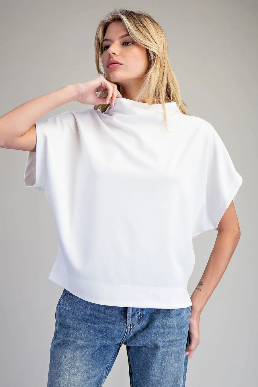 MOCK NECK BLOUSES