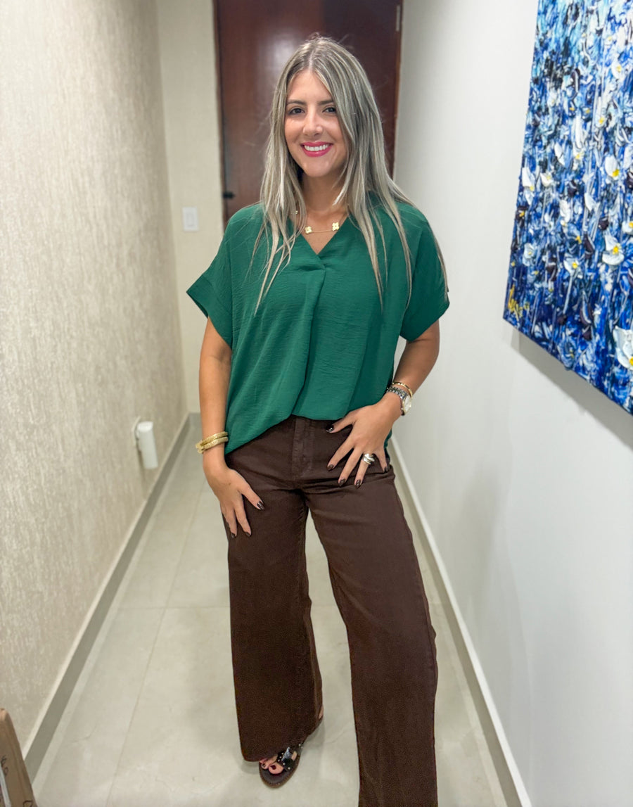 V-NECK TUNIC BLOUSES