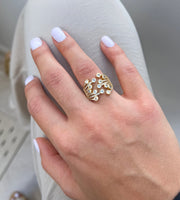 ZIRCONIA GOLD RING