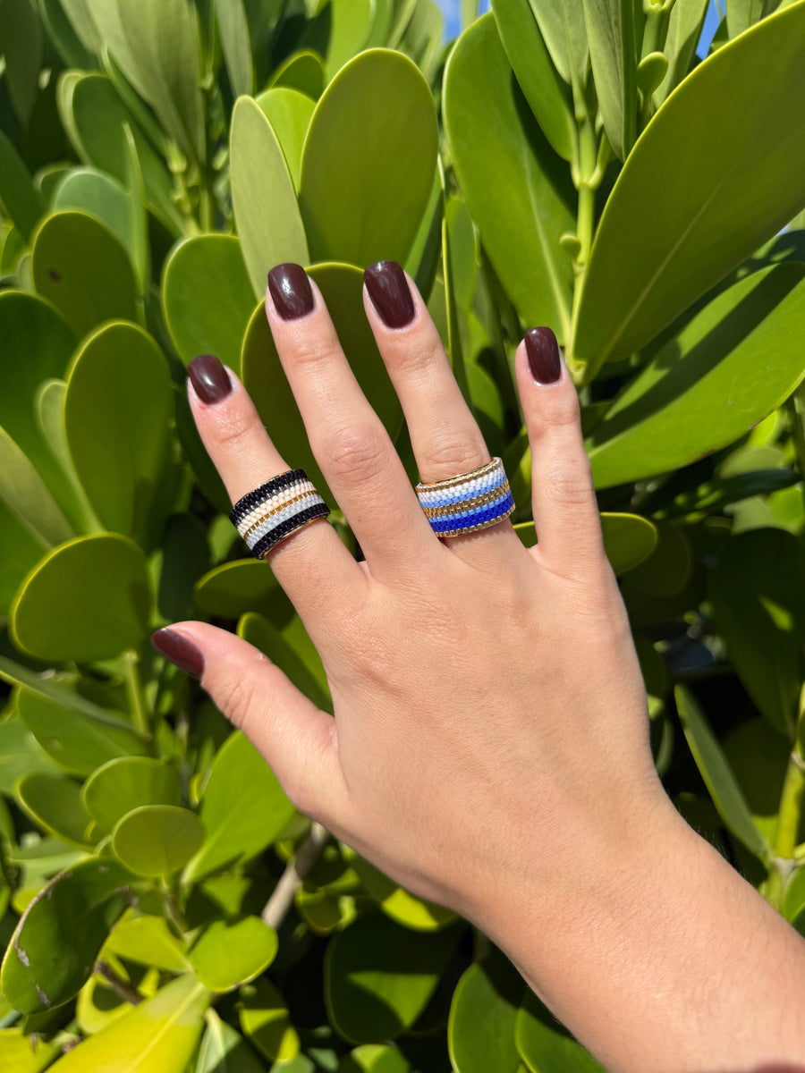ADJUSTABLE MIYUKI RING